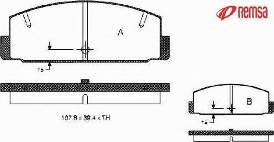 Metzger 017910 - Brake Pad Set, disc brake autospares.lv