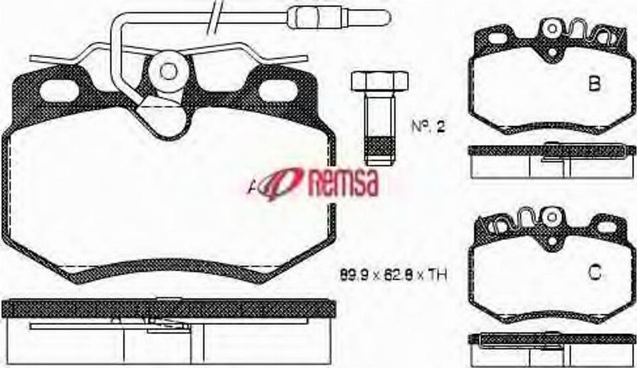 Metzger 017012 - Brake Pad Set, disc brake autospares.lv