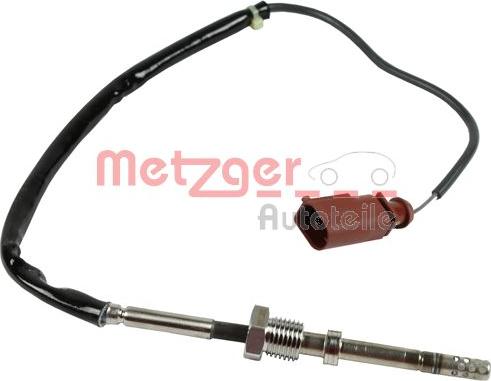 Metzger 0894125 - Sensor, exhaust gas temperature autospares.lv