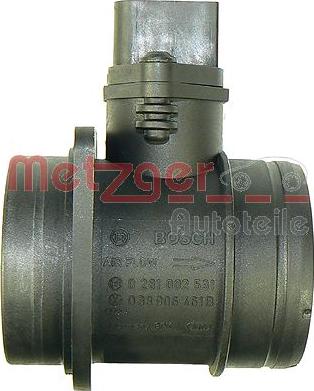 Metzger 0891075 - Air Mass Sensor autospares.lv