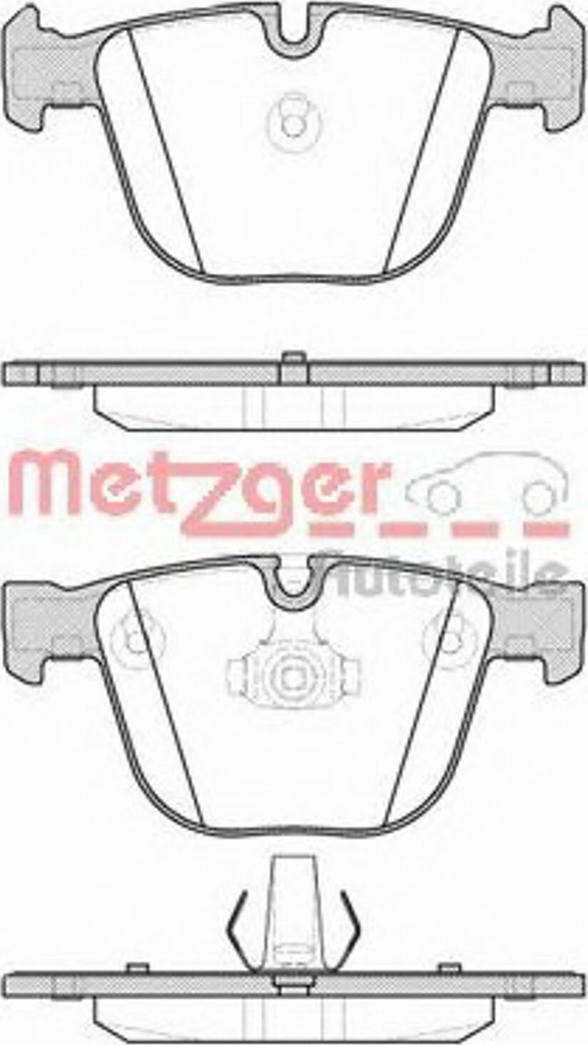 Metzger 089200 - Brake Pad Set, disc brake autospares.lv