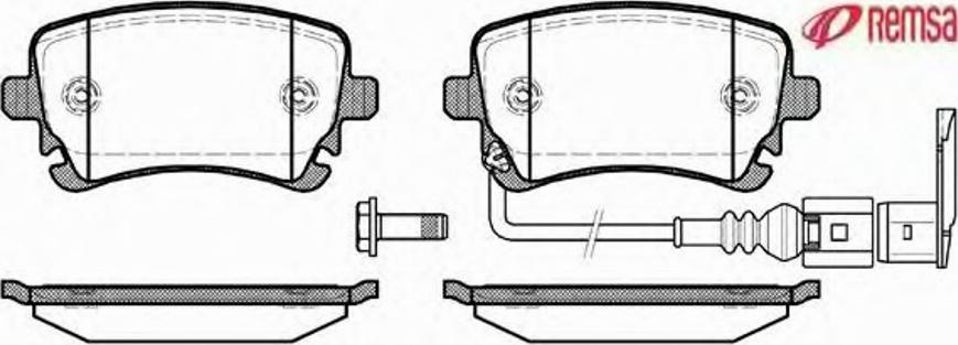 Metzger 089711 - Brake Pad Set, disc brake autospares.lv