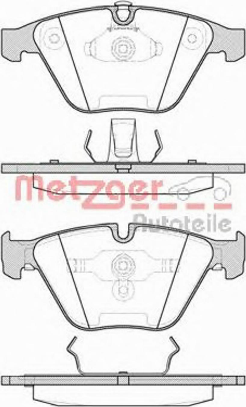 Metzger 085700 - Brake Pad Set, disc brake autospares.lv