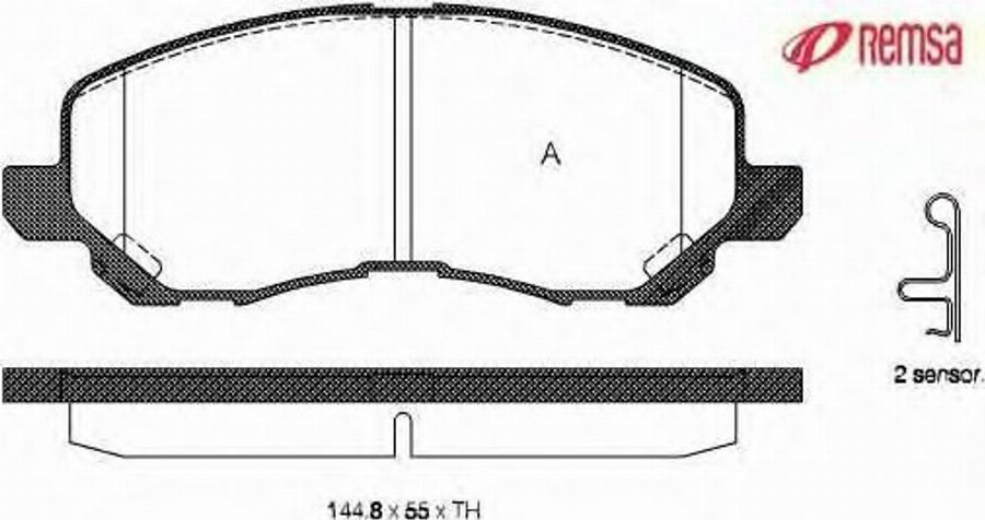 Metzger 0804.12 - Brake Pad Set, disc brake autospares.lv