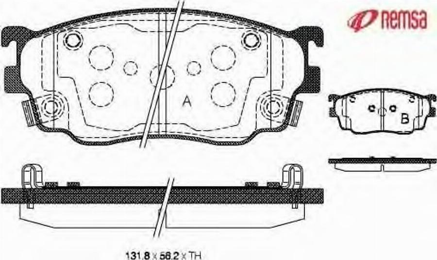 Metzger 080012 - Brake Pad Set, disc brake autospares.lv