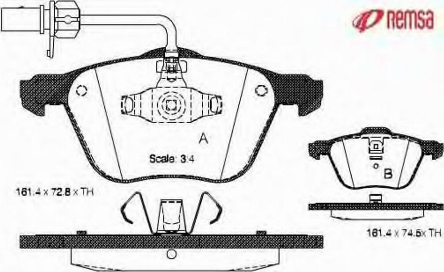 Metzger 083602 - Brake Pad Set, disc brake autospares.lv