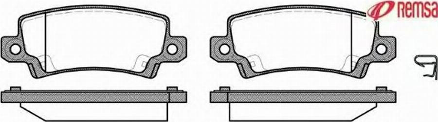 Metzger 087402 - Brake Pad Set, disc brake autospares.lv