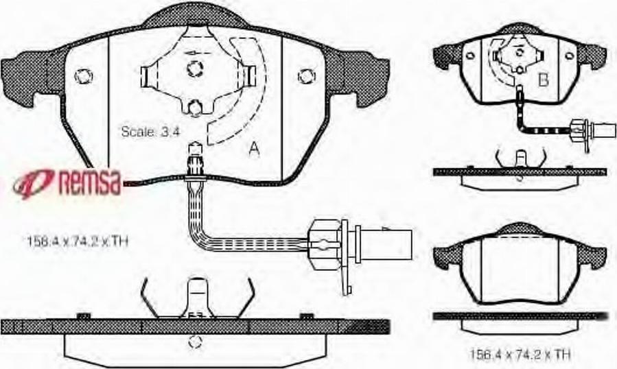 Metzger 0390.52 - Brake Pad Set, disc brake autospares.lv