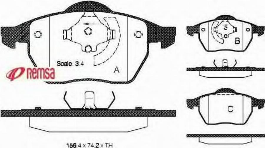 Metzger 0390.01 - Brake Pad Set, disc brake autospares.lv