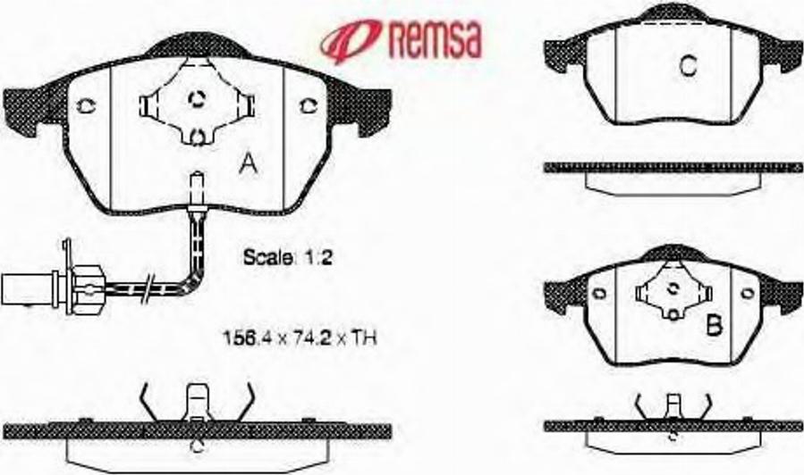 Metzger 0390.11 - Brake Pad Set, disc brake autospares.lv