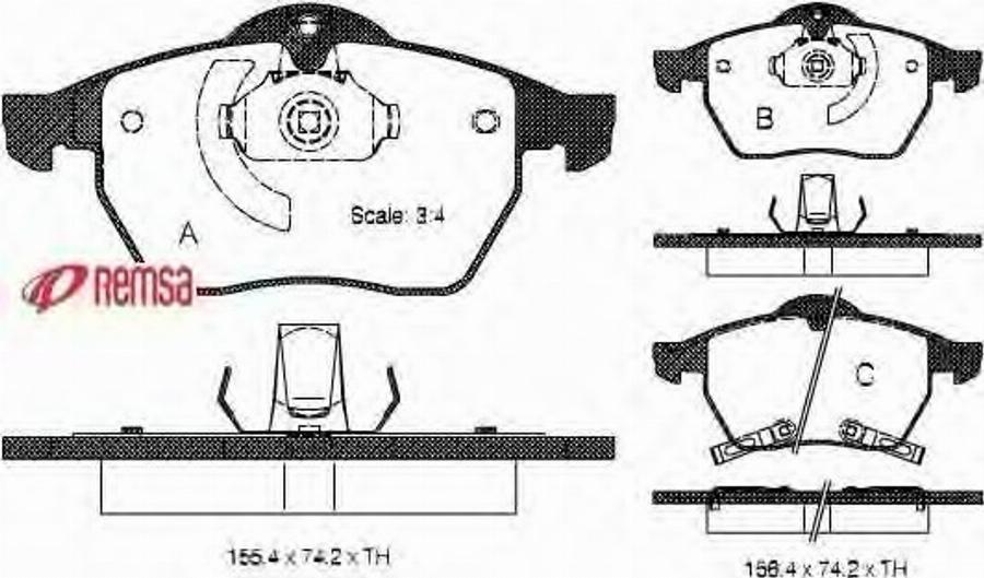 Metzger 039032 - Brake Pad Set, disc brake autospares.lv