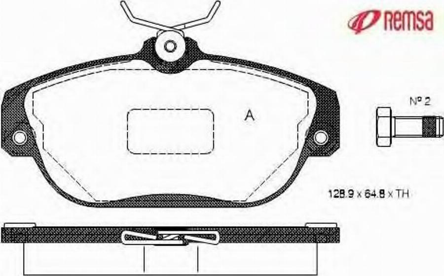 Metzger 036810 - Brake Pad Set, disc brake autospares.lv