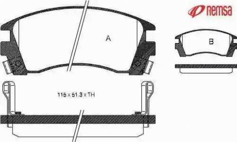 Metzger 1170724 - Brake Pad Set, disc brake autospares.lv