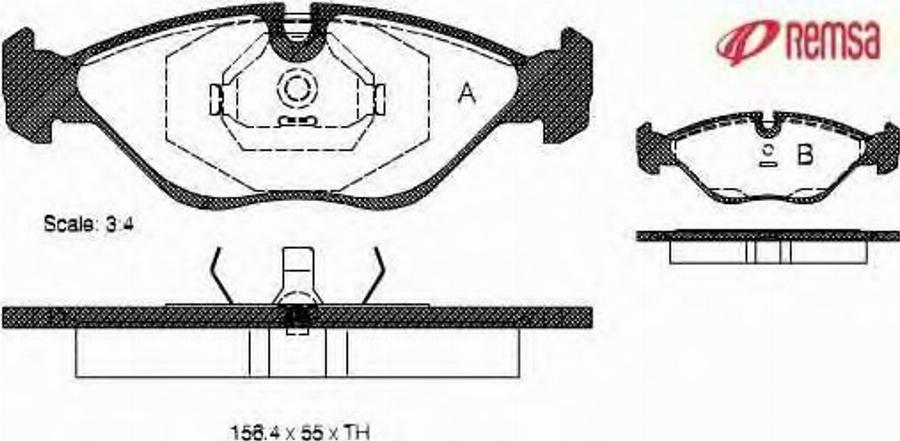 Metzger 031900 - Brake Pad Set, disc brake autospares.lv