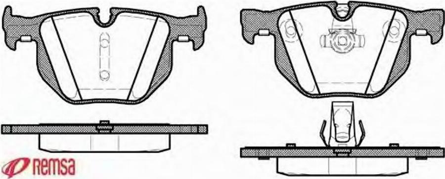 Metzger 038160 - Brake Pad Set, disc brake autospares.lv