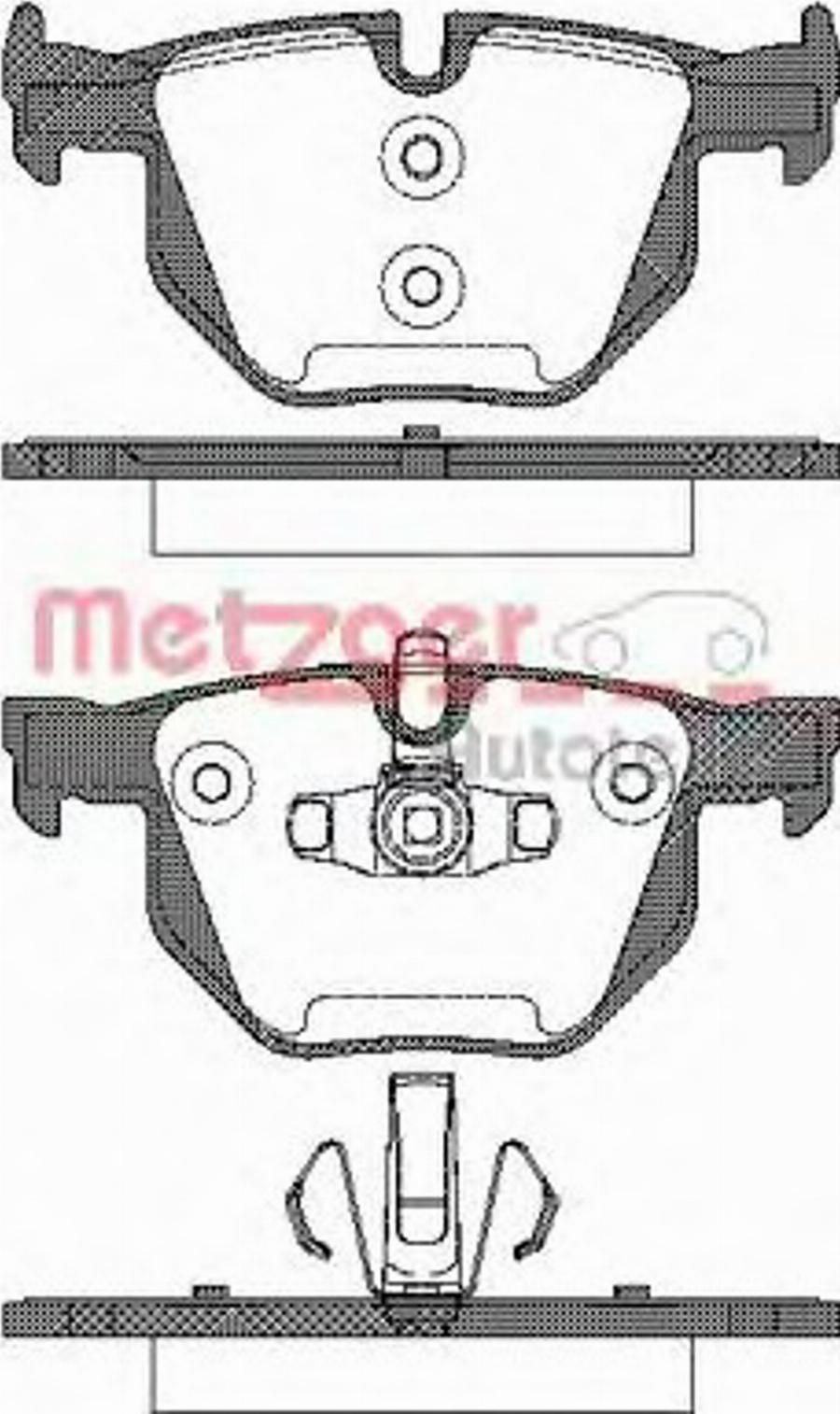 Metzger 038170 - Brake Pad Set, disc brake autospares.lv