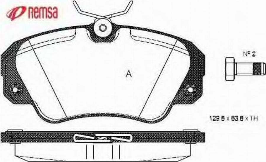 Metzger 038200 - Brake Pad Set, disc brake autospares.lv