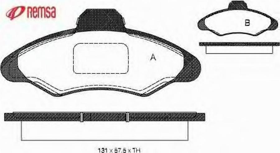 Metzger 033100 - Brake Pad Set, disc brake autospares.lv