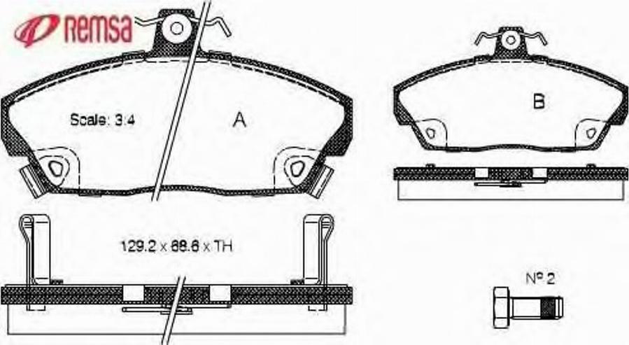 Metzger 033702 - Brake Pad Set, disc brake autospares.lv