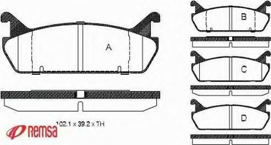 Metzger 032900 - Brake Pad Set, disc brake autospares.lv