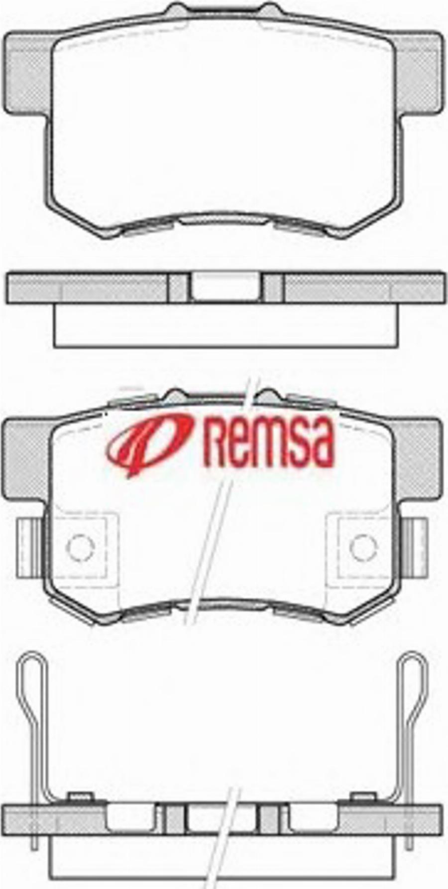 Metzger 032552 - Brake Pad Set, disc brake autospares.lv