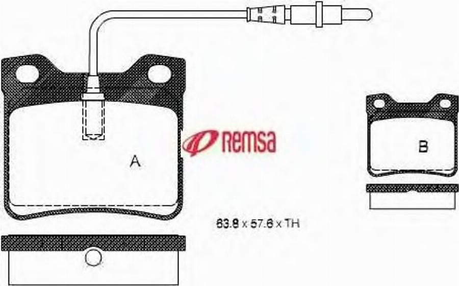 Metzger 032102 - Brake Pad Set, disc brake autospares.lv