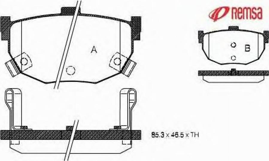 Metzger 029412 - Brake Pad Set, disc brake autospares.lv