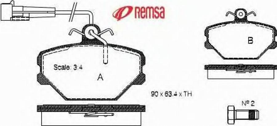 Metzger 026402 - Brake Pad Set, disc brake autospares.lv