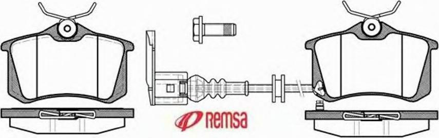 Metzger 0263.41 - Brake Pad Set, disc brake autospares.lv