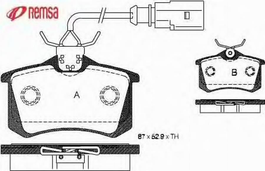 Metzger 0263.51 - Brake Pad Set, disc brake autospares.lv