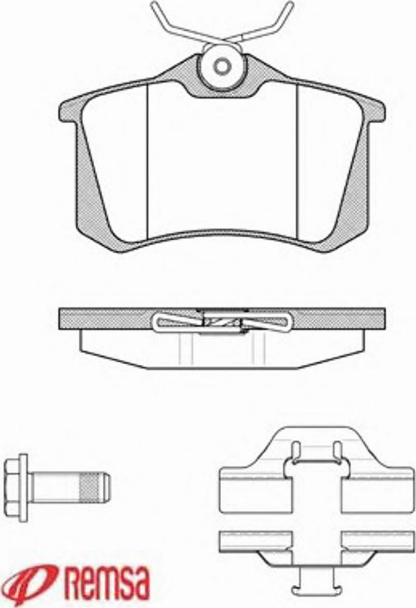 Metzger 026303 - Brake Pad Set, disc brake autospares.lv