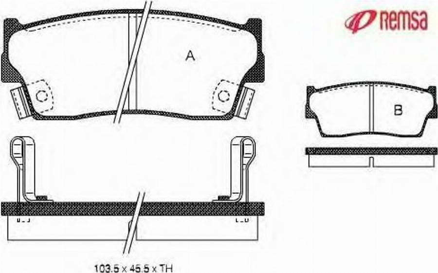 Metzger 028902 - Brake Pad Set, disc brake autospares.lv