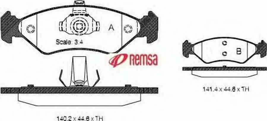 Metzger 028530 - Brake Pad Set, disc brake autospares.lv