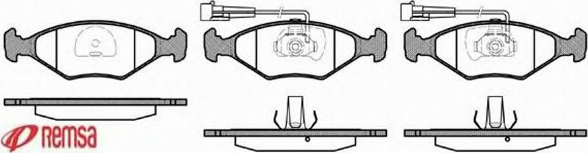 Metzger 028132 - Brake Pad Set, disc brake autospares.lv