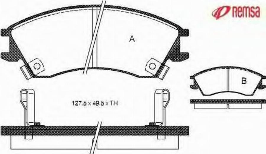 Metzger 022402 - Brake Pad Set, disc brake autospares.lv