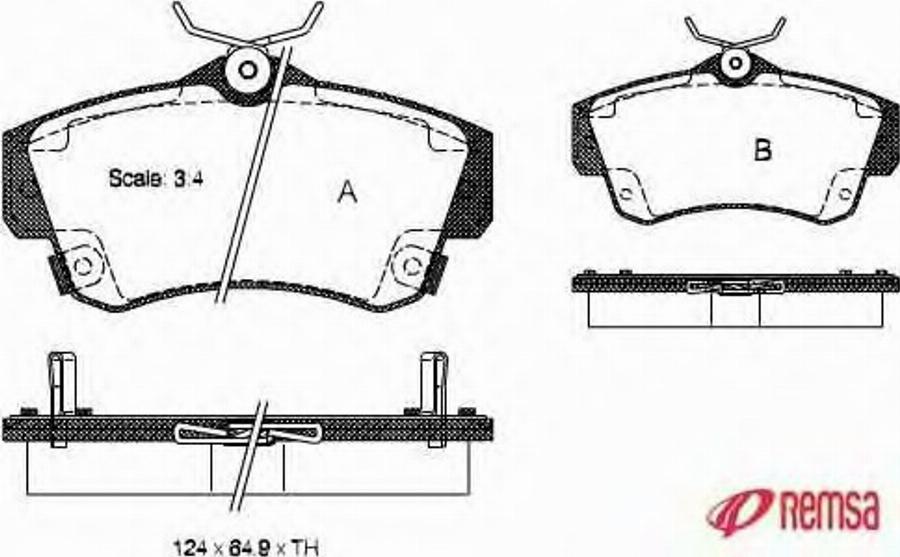 Metzger 075302 - Brake Pad Set, disc brake autospares.lv