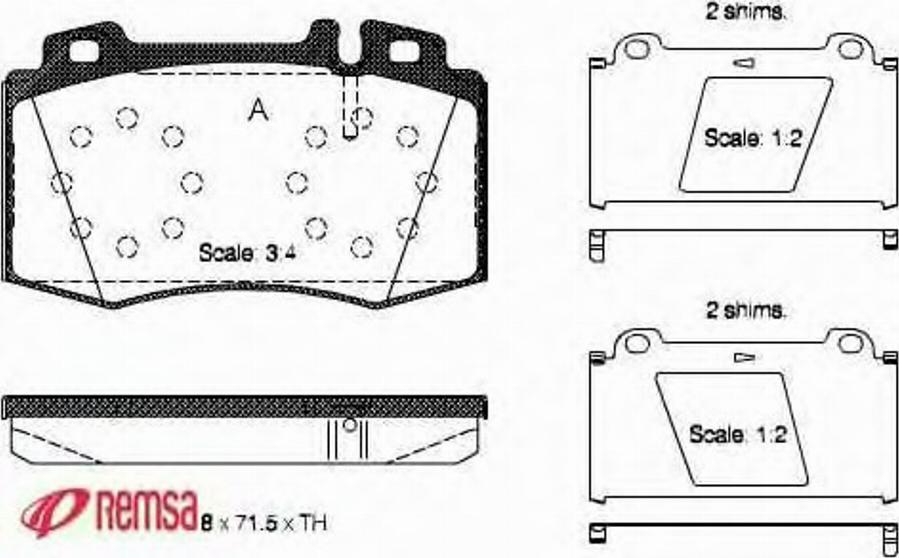 Metzger 076900 - Brake Pad Set, disc brake autospares.lv