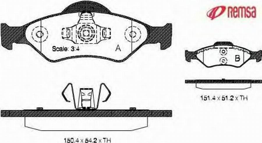 Metzger 0765.00 - Brake Pad Set, disc brake autospares.lv