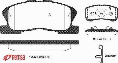 Metzger 1170748 - Brake Pad Set, disc brake autospares.lv