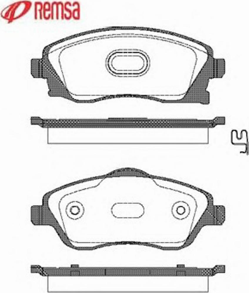 Metzger 077412 - Brake Pad Set, disc brake autospares.lv