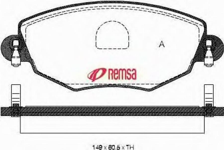 Metzger 077600 - Brake Pad Set, disc brake autospares.lv