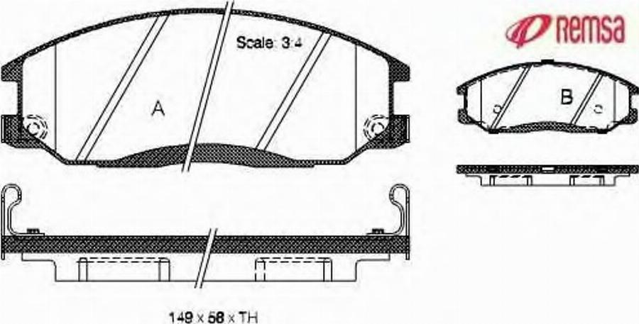 Metzger 077122 - Brake Pad Set, disc brake autospares.lv