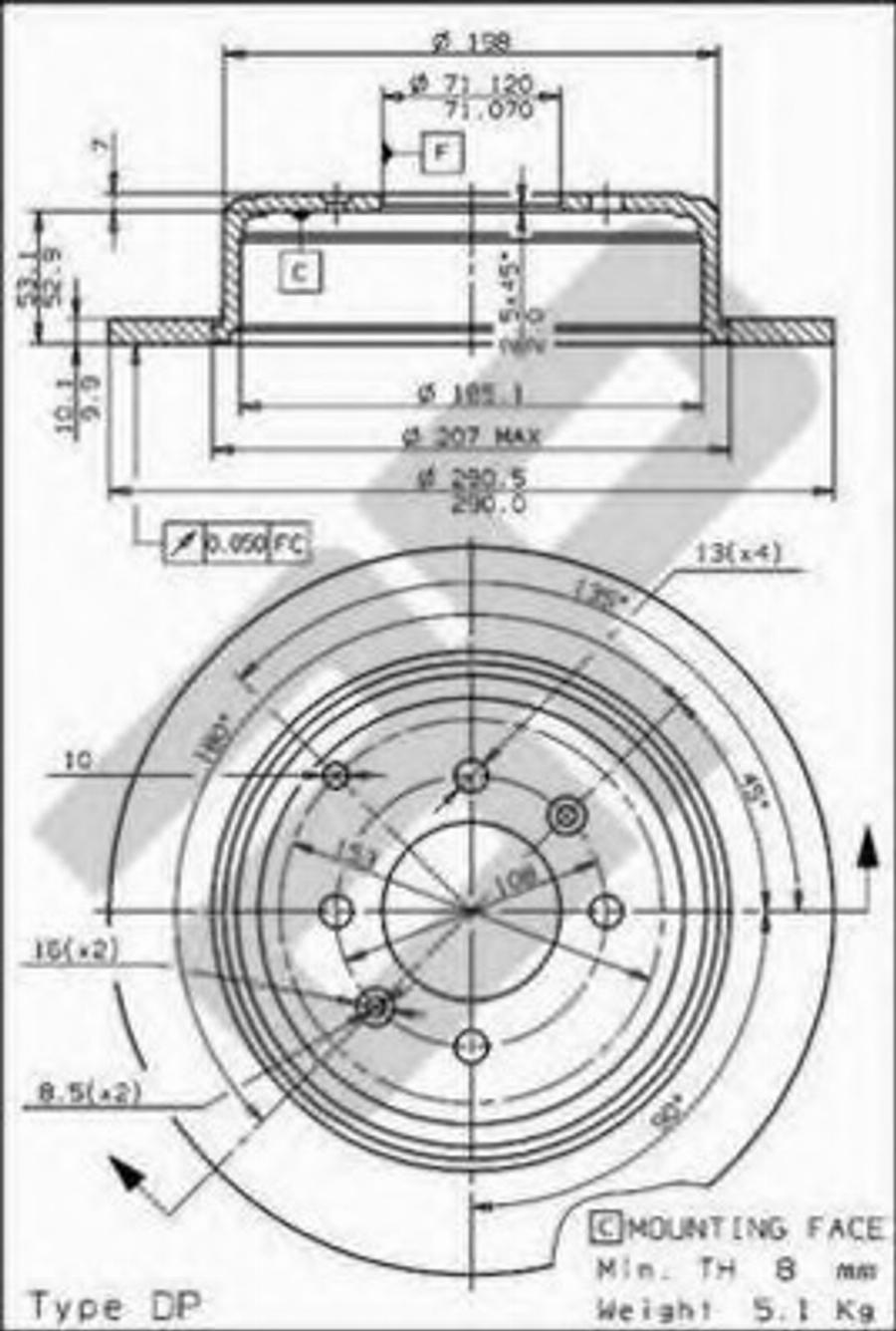 Metzger 14647 - Brake Disc autospares.lv