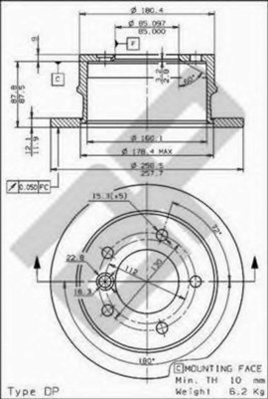 Metzger 14811 - Brake Disc autospares.lv