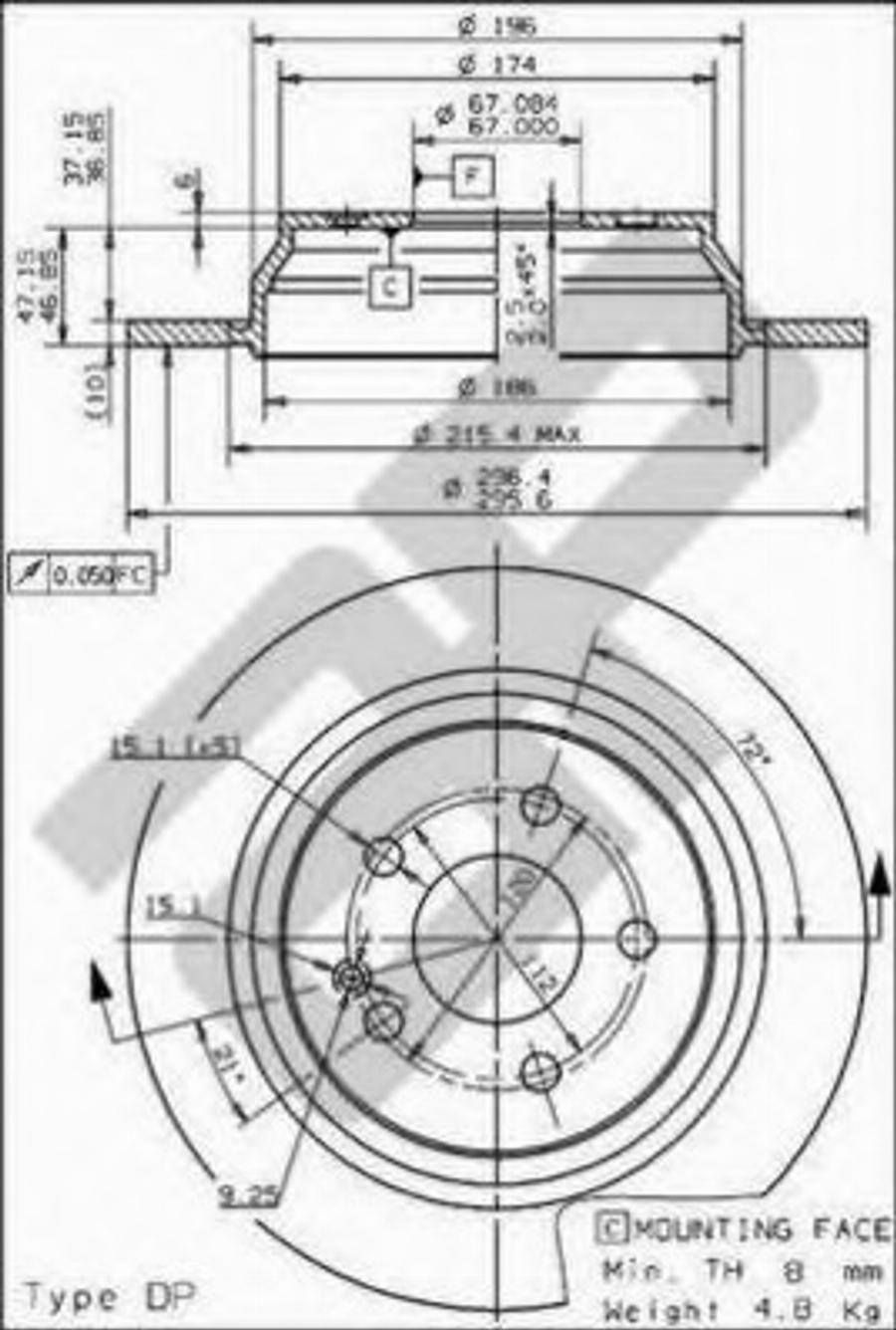 Metzger 14835 - Brake Disc autospares.lv