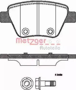 Metzger 1420.00 - Brake Pad Set, disc brake autospares.lv