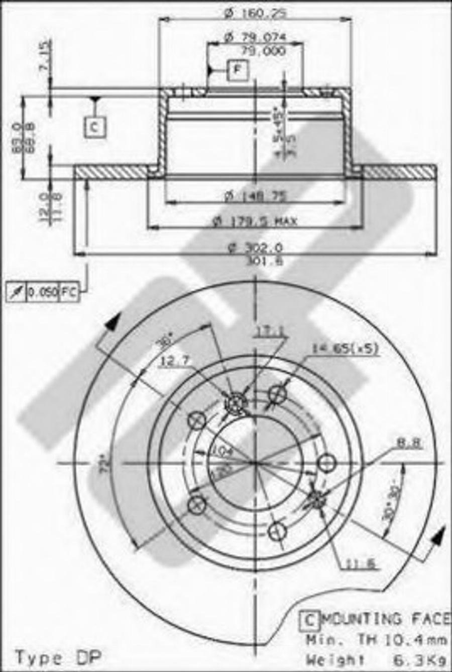 Metzger 14221 - Brake Disc autospares.lv