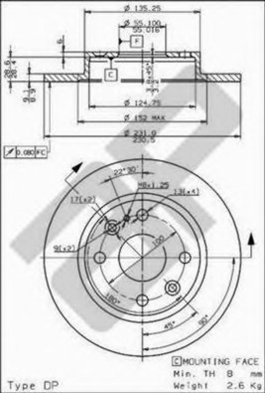 Metzger 15371 - Brake Disc autospares.lv