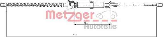 Metzger 10.9034 - Cable, parking brake autospares.lv
