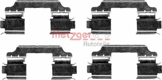 Metzger 109-1654 - Accessory Kit for disc brake Pads autospares.lv